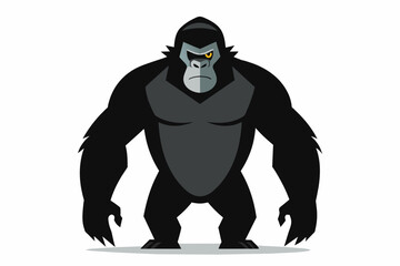 gorilla cartoon vector illustration