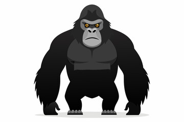 gorilla cartoon vector illustration