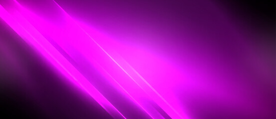 Dynamic neon glowing lines geometric techno background. Vector illustration