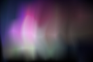 Aurora illustration background. Pink and light green color, blend,complexity on dark blue sky.