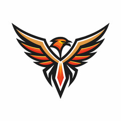 Fototapeta premium Modern and minimalist Eagle logo vector illustration 