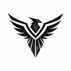 Modern and minimalist Eagle logo vector illustration 
