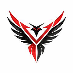 Modern and minimalist Eagle logo vector illustration 