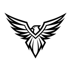 Modern and minimalist Eagle logo vector illustration 