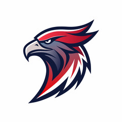 Modern and minimalist Eagle logo vector illustration 