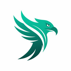 Modern and minimalist Eagle logo vector illustration 