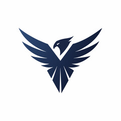 Modern and minimalist Eagle logo vector illustration 