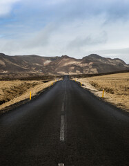 long road in iceland, spring