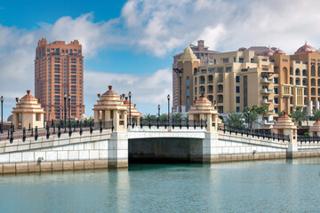 downtown view of Peral Qatar Porto Arabia