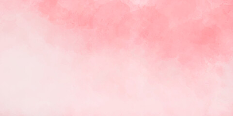 Abstract pink and white background with spotlight border and watercolor painted old grunge or smoke texture. black wall, stone texture for the background. beautiful pink watercolor grunge.