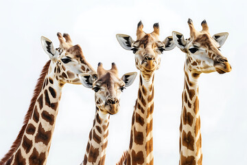 giraffe isolated on white