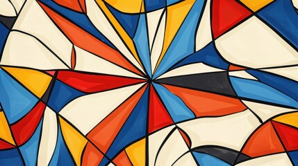 Fototapeta premium A modern design pattern of stars with subtle colors and fine lines