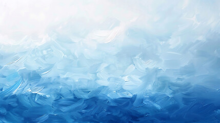 Obraz premium Pastel paint Abstract blue brushstrokes ocean sky water texture blue background. 