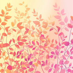 Luxury pink.and yellow nature background vector.