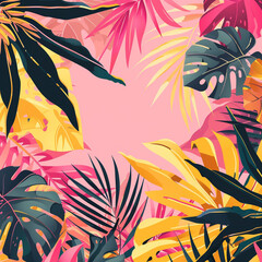 Luxury pink.and yellow nature background vector.