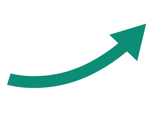 curved business arrows going up represent business and trading profit economic boom © PictureXpress