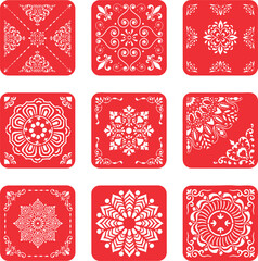 Beautiful Mandalas Collections, Circular pattern in form of mandala for Henna, Mehndi, tattoo, decoration. Decorative ornament in ethnic oriental style. Coloring book page.