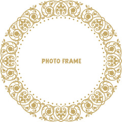 Photo frame with lace for paper cutting, Laser cut template collection. Set of abstract oval, round, square and rectangle frame with swirls, vector ornament. Laser cutting design. 