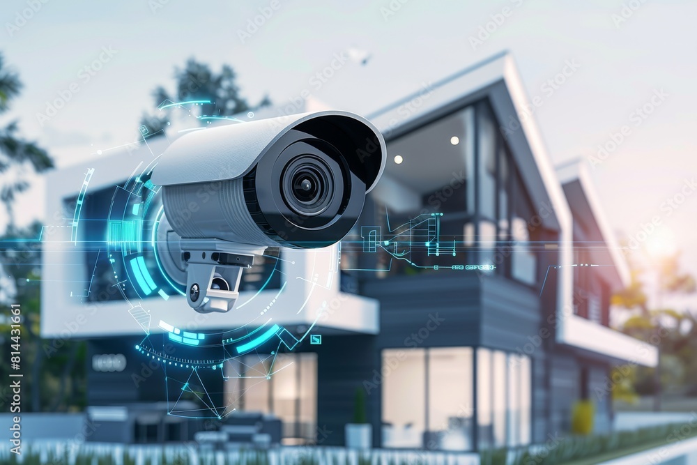 Poster the creative team at the smart home management center employs safeguarding technologies, taking care