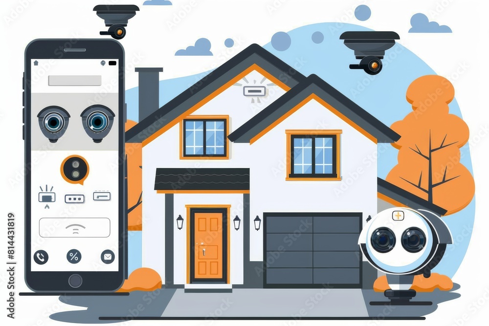 Aufkleber in smart building environments, studio technology monitoring integrates camera threat assessments wi