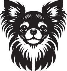 Lying Labrador Retriever silhouette vector