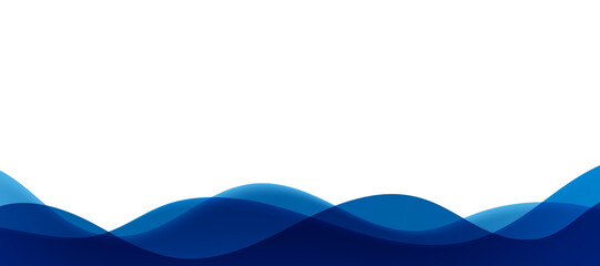 Abstract transparent blue wave presentation background

