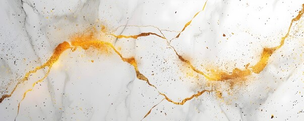 Luxurious Marble Texture with Shimmering Golden Veins