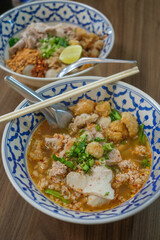 Menu “Sukhothai Tom Yum Noodles”