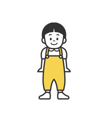 幼い男の子のイラスト