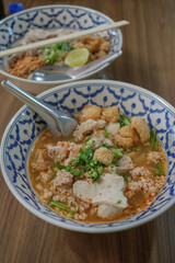Menu “Sukhothai Tom Yum Noodles”