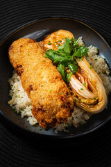 fried chinese cabbage with rice