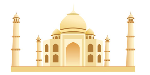 taj mahal vector illustration