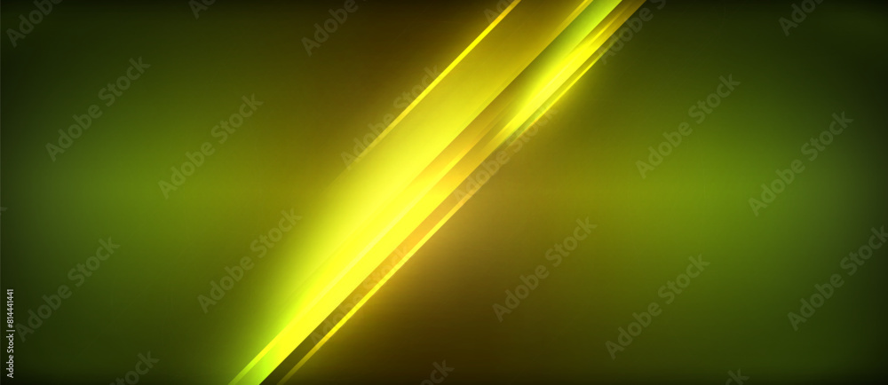 Poster an amber light is illuminating a dark green background in a beautiful macro photography shot, creati