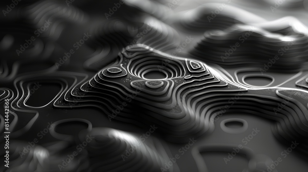 Poster abstract topographic background for design generative ai