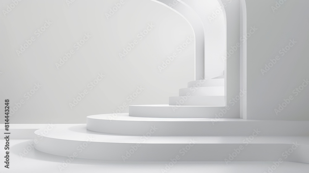 Poster modern presentation slide design on white background generative ai
