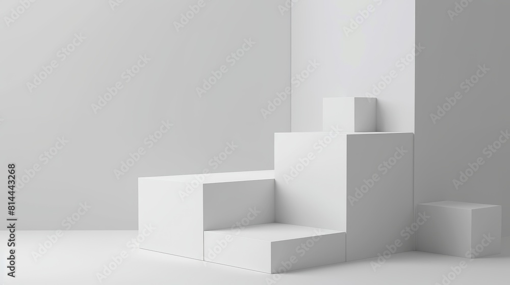 Poster Modern Presentation Slide Design on White Background Generative AI