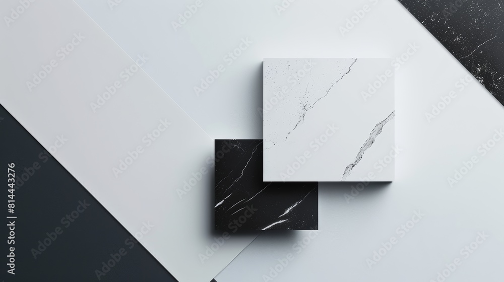 Poster modern presentation slide design on white background generative ai