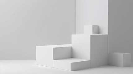 Modern Presentation Slide Design on White Background Generative AI