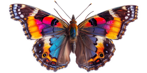 vivid detailed beautiful butterfly transparent as a graphic resource
