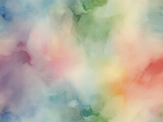 Fototapeta premium Pastel Watercolor Painted Background, A Canvas of Subtle Elegance.