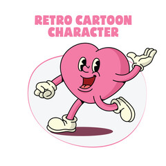 Retro cartoon character  vector file