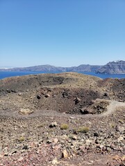 volcanic landscape in island