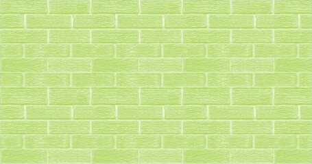 Martian Green brick wall texture used to make background suitable for interior and exterior home.