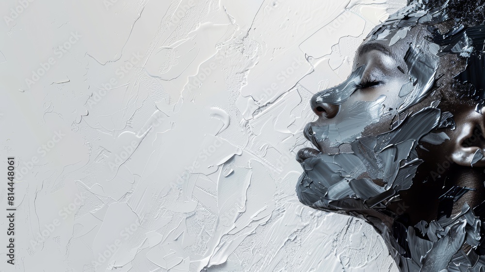 Poster abstract artistic collage background for creative projects generative ai