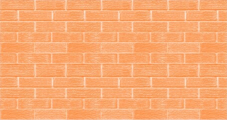 Orange brick wall texture used to make background suitable for interior and exterior home.