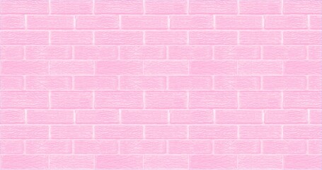 Pink brick wall texture used to make background suitable for interior and exterior home.
