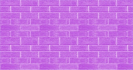 Purple brick wall texture used to make background suitable for interior and exterior home.