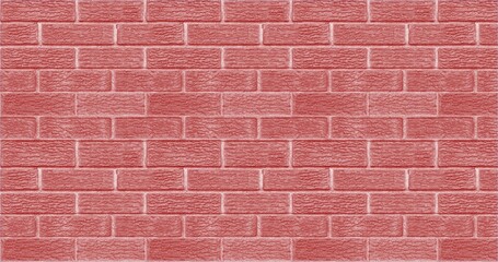 Ruby Red brick wall texture used to make background suitable for interior and exterior home.