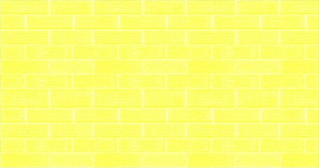 Yellow brick wall texture used to make background suitable for interior and exterior home.