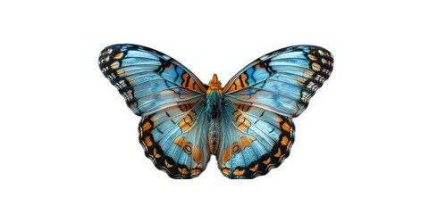 Obraz premium vivid detailed beautiful butterfly transparent as a graphic resource 